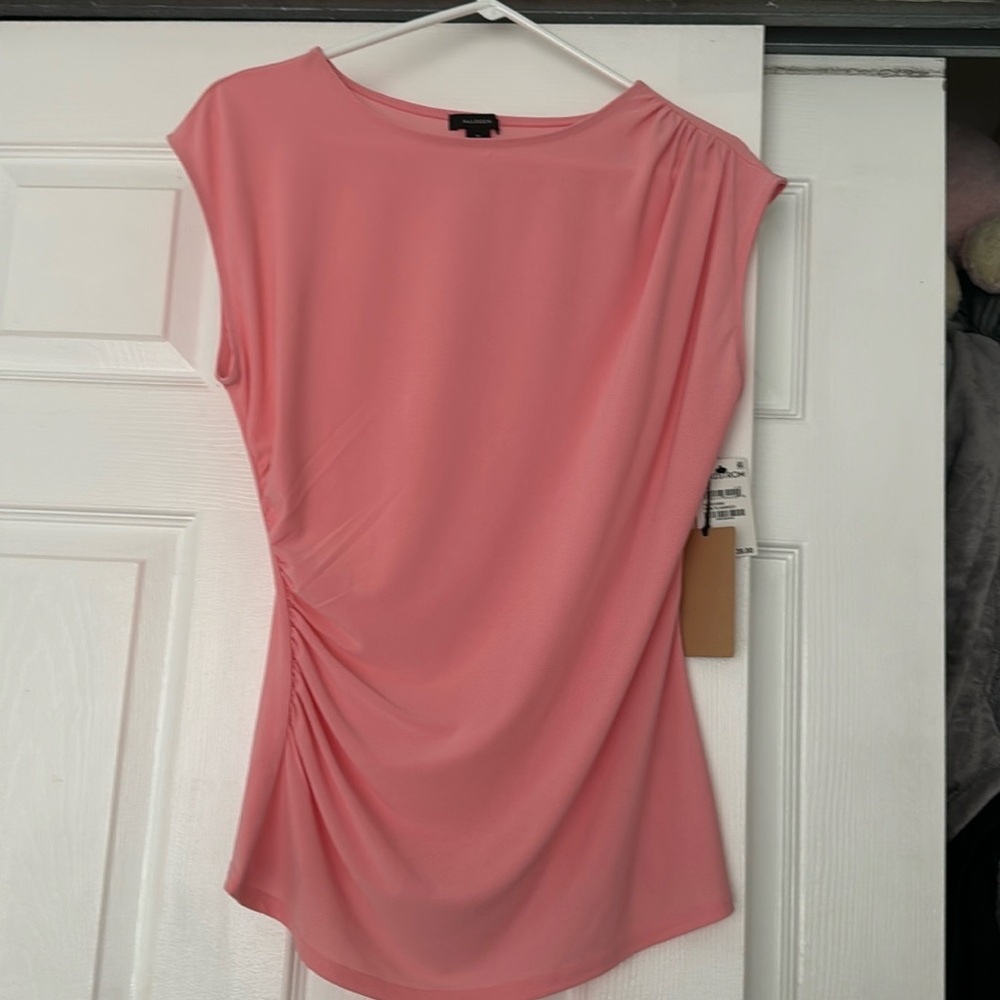 Halogen pink top for work